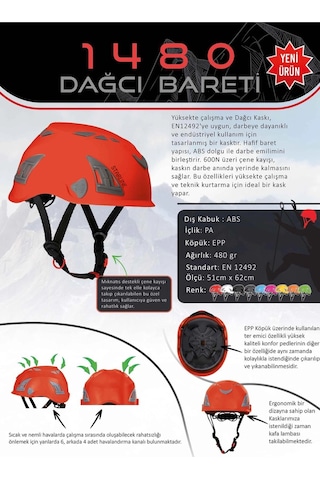 Starline 1480 Yüksekte Çalışma Ve Dağcı Bareti Stok Sorunuz