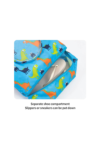 Geeksen Açık Çanta Çocuk Yüzme Çantası Su Geçirmez Sıçrama Geçirmez Çizilmez Aşınmaya Dayanıklı Çok Mavi