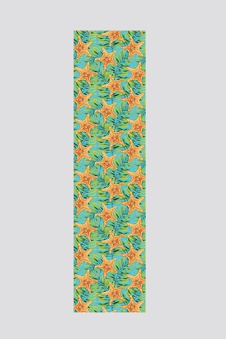 Turuncu Deniz Yıldızı Marin Desenli Runner 40x140cm Turuncu