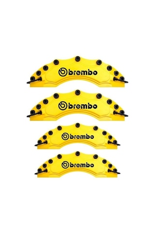 Alfa Romeo 147 Uyumlu Brembo Sarı Kaliper Kapağı 4 Parça Ön Arka Set