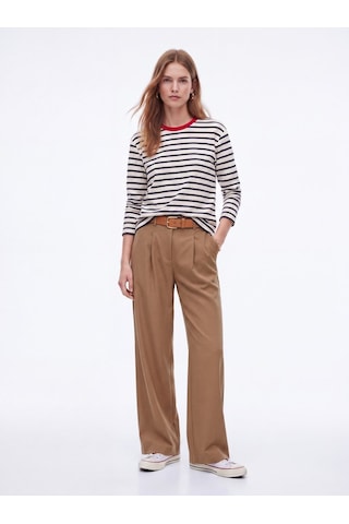 LTB Relaxed Fit Tencel Pileli Kahverengi Pantolon