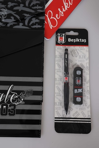 X Dekomus Lisanslı Beşiktaş 4 Adet A4 Defter,çıtçıt Dosya,uçlu Kalem,silgi Seti Altın