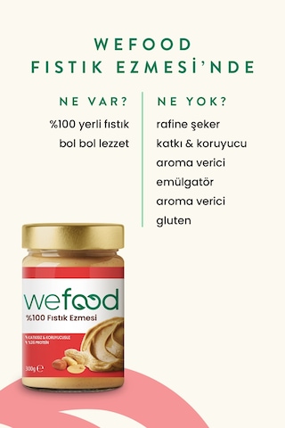 %100 Fıstık Ezmesi 300 Gr