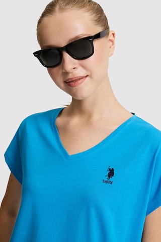 U.S. Polo Assn. U.s. Polo Assn. Kadın Kobalt Tişört Basic 50323541-vr077
