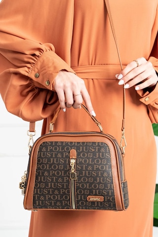 Just Polo Günlük Kombinlere Uygun Kadın Ayarlanabilir Uzun Askılı El Ve Omuz Çantası Kahverengi 09770205