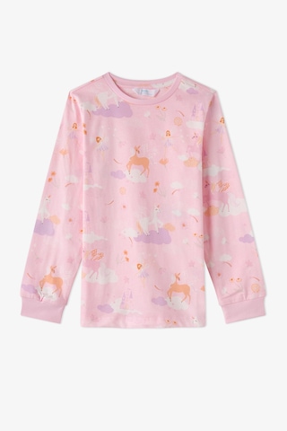 Penti Kız Çocuk Pembe Fly Repeat Pamuklu Uzun Kollu Pijama Takımı Lila