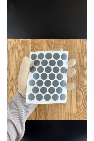 Mebel'naa Furnitura Mystery Kendinden Yapışkanlı Mobilya Kapağı D-18 Mm 32 Adet 241104164 Antrasit-gri