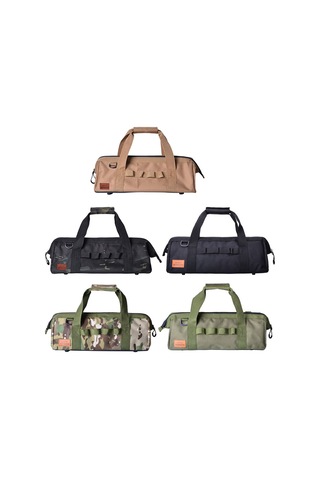 Sundick Kamp Alet Çantası Büyük Kapasiteli Geniş Ağızlı Depolama Saf Siyah Diğer Çok Renkli