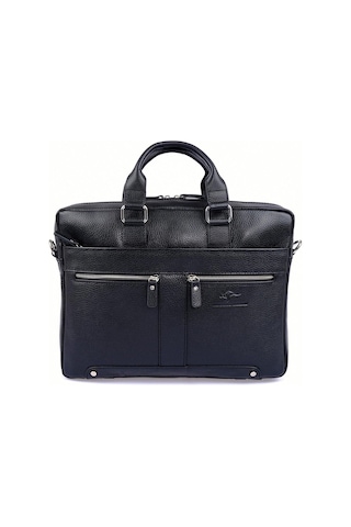 Siyah Erkek Laptop & Evrak Çantası Hakiki Dana Deri 2977-s-128752 Siyah