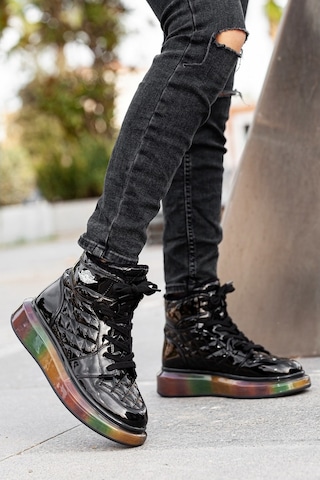 Khayt Fashion Sport Air Color Kadın Günlük Ayakkabı Bot Siyah