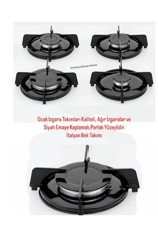 Arçelik Beko Altus Cam Ocak Izgara Set Üstü Bek Takımı Parlak