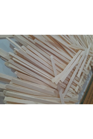 Ahşap Tahta Çay Kahve Karıştırıcı 1x4x11 Cm 500 Adet Açık Ahşap