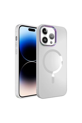 Apple Uyumlu iPhone 14 Pro Max Kılıf Magsafe Wireless Şarj Özellikli Zore Stil Kılıf