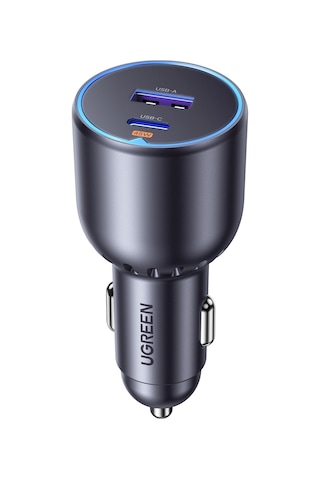 Ugreen 63w 2 Portlu Araç İçi Şarj Cihazı Çakmaklık Adaptörü, 35023
