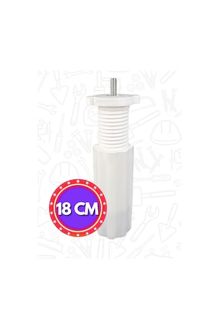 Gizli Orta Mobilya Kanepe Koltuk M8 Civatalı Orta Ayarlanabilir Destek Ayağı Beyaz 14 Cm - 18 Cm Beyaz