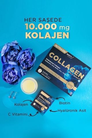 Collagen 30 Saşe 10.000 Mg Tip 1 Tip 3 Ananas Aromalı 3'lü
