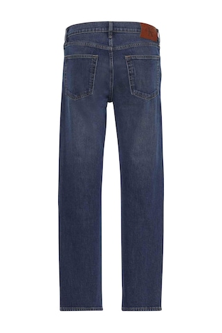 Calvin Klein Standart Straight Oil Slick Mavi Erkek Jean-11116 Mavi