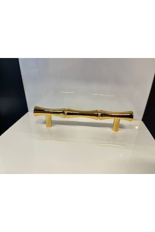 Lüx Bambu Metal Kulp 96mm Altın Dolap Kapak Modern Çekmece Mobilya Tv Ünite Komidin Vestiyer Gold Altın