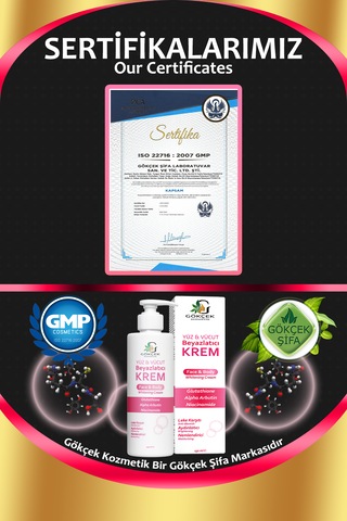 Gökçek Şifa Yüz ve Vücut Beyazlatıcı Krem 150 ML