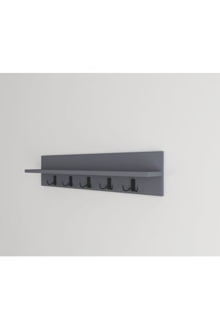 Portmanto Elbise Askılığı, Duvar Askılığı, Antrasit, 80 Cm Antrasit