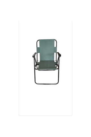 Plastik Kollu Katlanir Piknik Ve Kamp Sandalyesi Yesil 46,5x40,5x41 Cm Sirt 57x55x81 Cm Yeşil