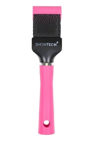 Show Tech+ Flex Groom Esnek Pedli Yumuşak Pinli Çift Taraflı Fırça Pembe