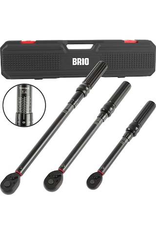 Tork Anahtarı 3 Ad 1/4" 5-25 Nm, 3/8" 10-60 Nm, 1/2" 20-200