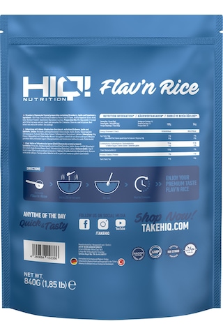 Hıq Flav'n Rice 840g Strawberry Cheesecake Flavored