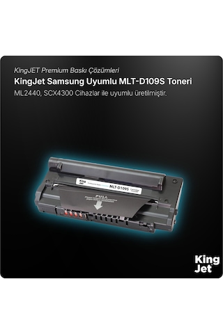 Kingjet Samsung Uyumlu Mlt-d109s Standart Kapasiteli Uyumlu Toner