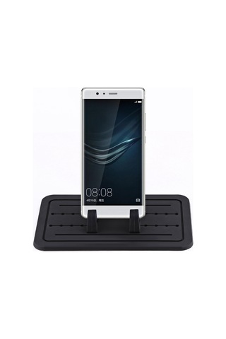 Geeroyoo Siyah Silikon Araç Telefon Tutucu: Sağlam Tutma, Esnek Kanca Tasarımı, Kolay Temizleme - Araç Ve Masaüstü Kullanıma Uygun