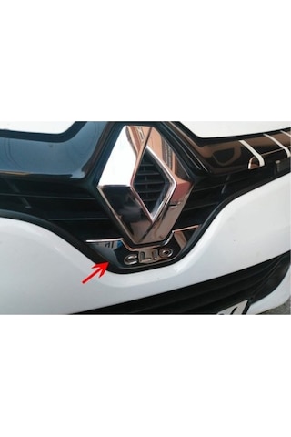 Renault Clio 4 Hb Uyumlu Ön Amblem Altı 2012-2019 Paslanmaz Krom