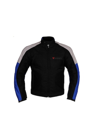 Venom Dynamic 4 Mevsim Siyah Açık Gri Mavi Motosiklet Montu