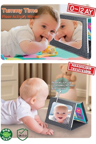 Diytoy Tummy Time Aynalı Zeka Kartları-eğitici Kartlar