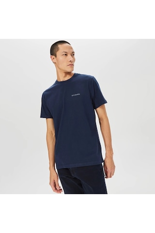 Columbia Cs0282 Csc M Basic Sm Logo Brushed Ss Tee Erkek T-shirt Lacivert