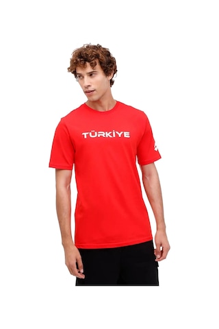 Lotto Erkek Tişört 4m M-meriton Tee 4fx 101930089 Kırmızı - Siyah