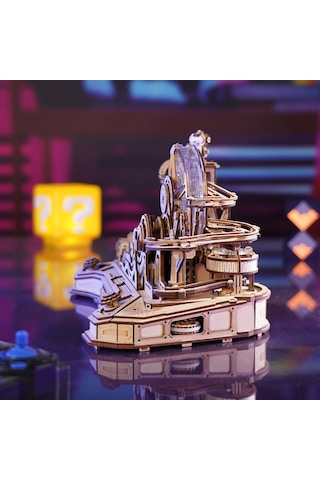 Rokr Egc01 Gear Ball Challenge Dıy Minyatür Maket Model Seti Ahşap 3d Wooden Puzzle 3d Model Kit Detaylı Dekoratif Hobi Seti Ahşap Maket