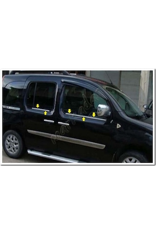 Renault Kangoo Krom Cam Çıtası 2008 Sonrası 4 Parça Paslanmaz Çel