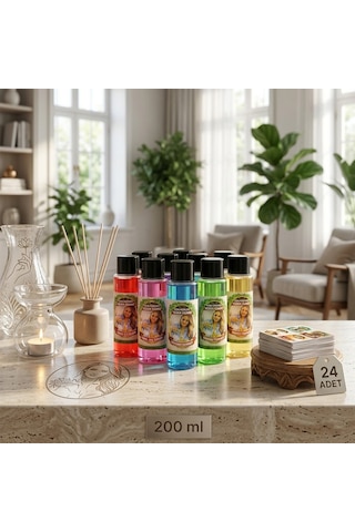 Lunaev 24 Adet 200 Ml Mix Oda Kokusu Yedek Esans Abundance Prosperity
