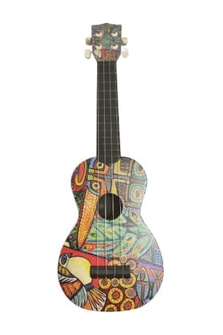 Soprano Ukulele Kuş Desenli