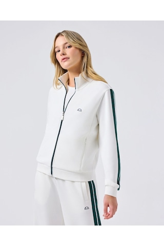 Ellesse 6sf1001-of Kadın Fermuarlı Sweat - Kırık Beyaz