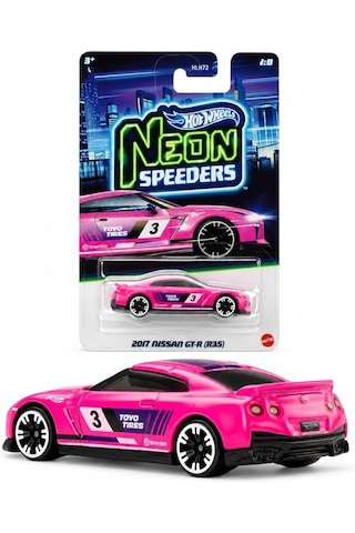 Hot Wheels Neon Speeders 2017 Nissan Gt-r R35 Pembe Jky01