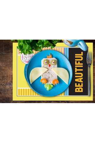 Adawall Home Tweety Teams Kumaş Amerikan Servis 4'lü Set 35x50cm Çok Renkli