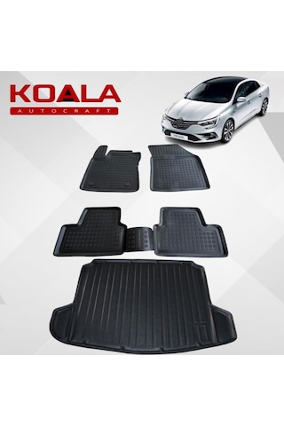 Megane 4 Sedan Uyumlu 3d Havuzlu Paspas Çift Cepli Bagaj Havuzu Ikili Set Megane 4 Sedan Uyumlu 3d Havuzlu Paspas Çift Cepli Bagaj Havuzu Ikili Set
