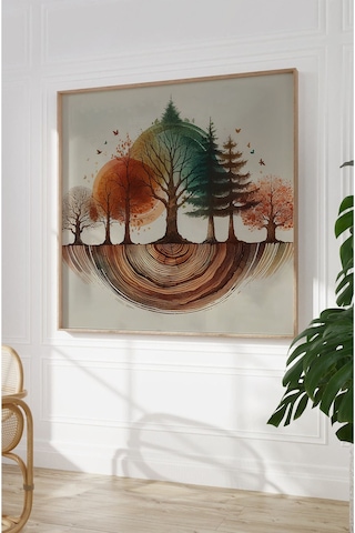 Ahşap Çerçeveli Mdf Kare Tek Tablo Kendi Tablo Setinizi Oluşturacağınız Liste Tx1017 23 X 23