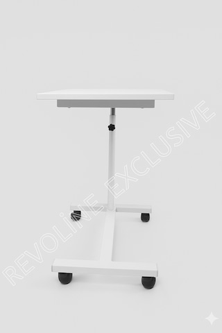Hasta Yemek Masası 4 Ayaklı Tekerlekli Ayarlanabilir Boy