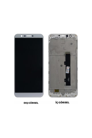 Teknonet General Mobile Gm8 Uyumlu Lcd+dokunmatik+çıtalı - Beyaz