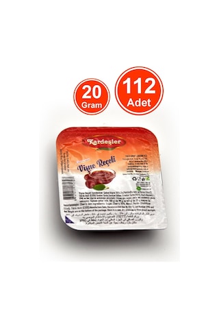 Kardeşler Şekerleme Piknik Kahvaltılık  Vişne Reçeli 112 x 20 G