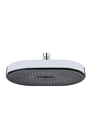 Yapıtaşı Yt303 Elif Banyo Tepe Duş Başlığı 33x22cm Krom - Siyah