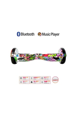 Citymate Elektrikli Kaykay Hoverboard Akıllı Denge 6.5 Inch + Hoverkart + Çanta Extrem Paket D04