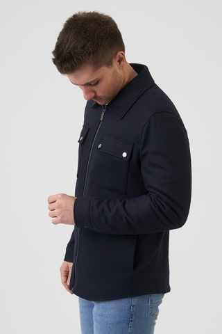 White Stone Dallas 58170 Slim Fit Kaban Laci-Laci Lacivert